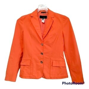 Les Copains Vintage Italian blazer jacket EU 40 / US size 6 Small, medium orange